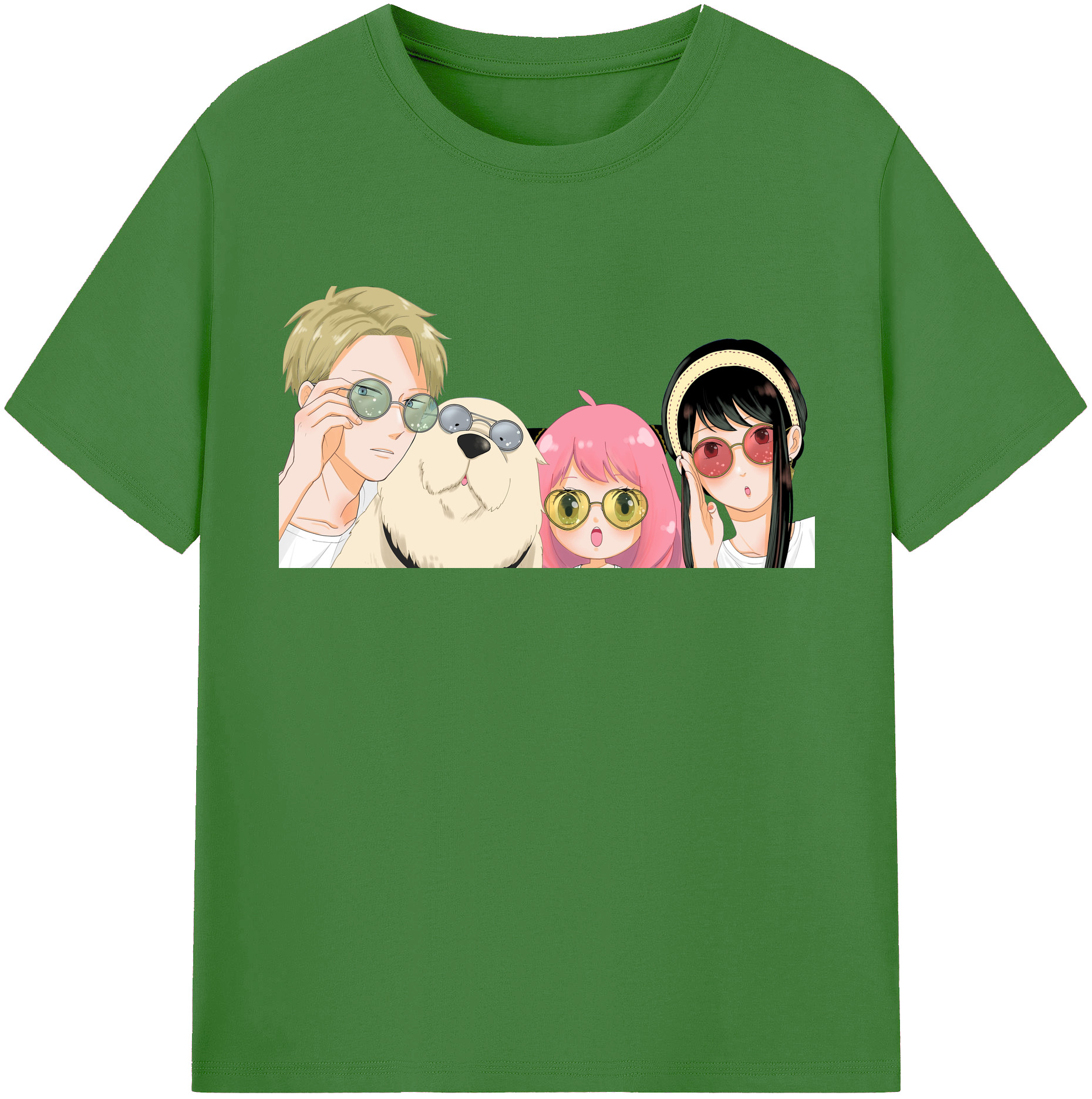 （画像用） SPY×FAMILY间谍家家酒 レディースカジュアルプリントTシャツ（綿100％）